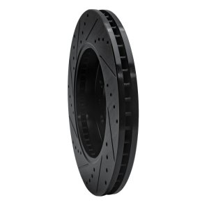 Ford F-150 Brake Rotor (1) - Front Right - R1 Concepts - Drilled & Slotted - Black - 2009